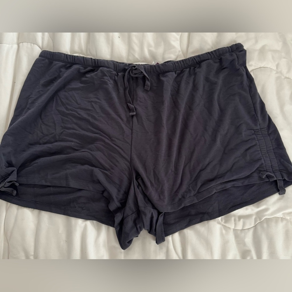 Dark blue sleep shorts